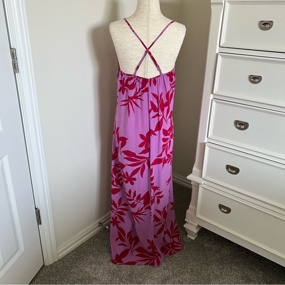 V-Neck Maxi Shift Dress for Women - Picture 6 of 9